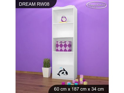 Regál Dream RW08 - antarktida (Barva bílá)