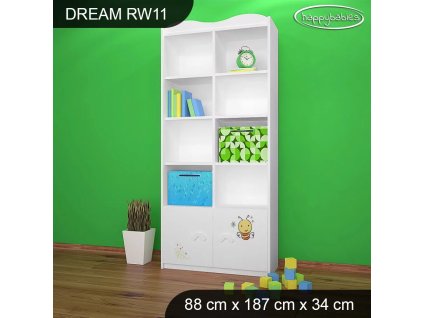 Regál Dream RW11 - včelka (Barva bílá)