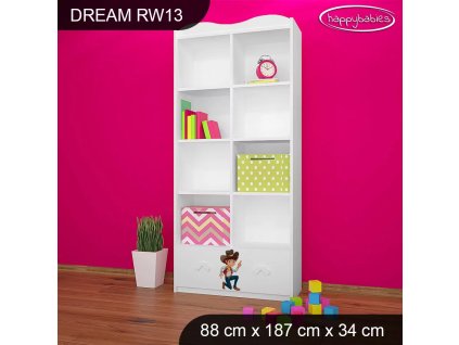 Regál Dream RW13 - kovboj (Barva bílá)