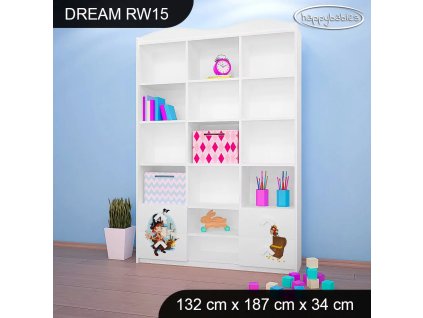 Regál Dream RW15 - pirát (Barva bílá)