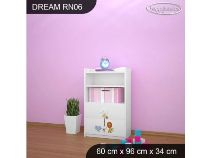 Regál Dream RN06 -  safari (Barva bílá)