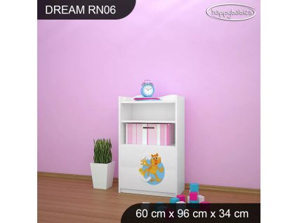 Regál Dream RN06 -  veselé safari II. (Barva bílá)