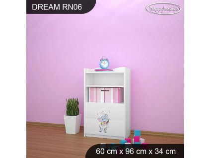 Regál Dream RN06 -  zvířecí kapela (Barva bílá)