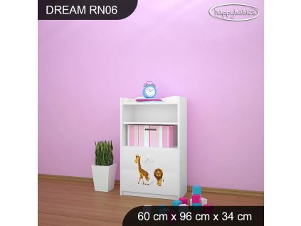 Regál Dream RN06 - afrika (Barva bílá)
