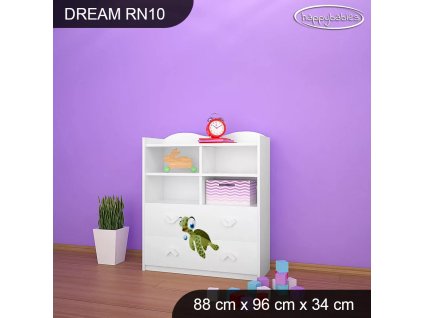 Regál Dream RN10 -  rybičky (Barva bílá)