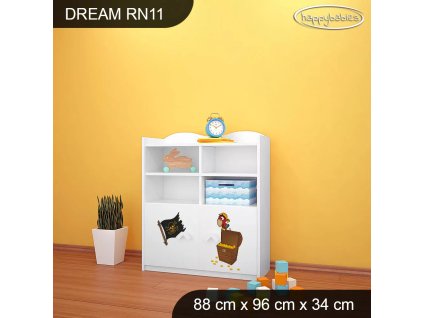 Regál Dream RN11 -  pirát (Barva bílá)