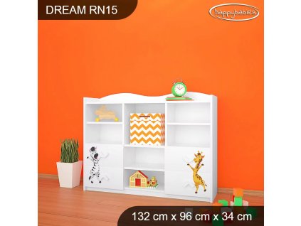 Regál Dream RN15 - veselé safari (Barva bílá)