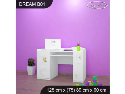 Psací stůl Dream B01 - včelka (Barva bílá)