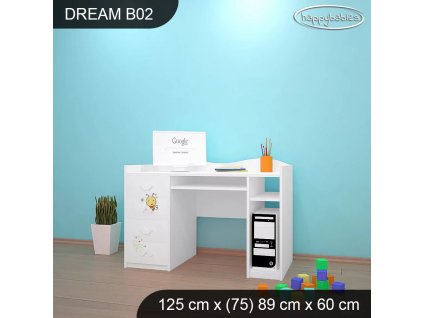 Psací stůl Dream B02 - včelka (Barva bílá)