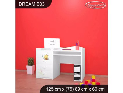 Psací stůl Dream B03 - včelka (Barva bílá)