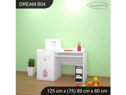 Psací stůl Dream B04 - zvířátka v ZOO (Barva bílá)