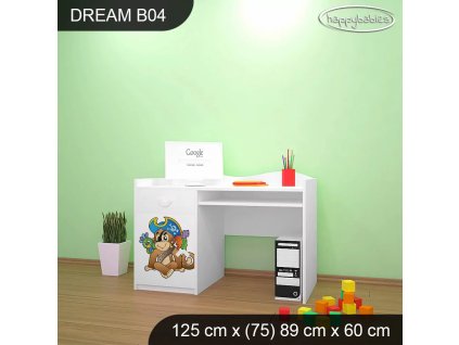 Psací stůl Dream B04 -  pirátský ostrov (Barva bílá)