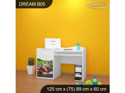 Psací stůl Dream B05 -  závodníci (Barva bílá)