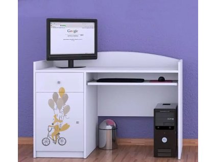 Psací stůl Happy B04 - balóny (Barva bílá)