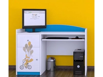 Psací stůl Happy B06 - balóny (Barva bílá)