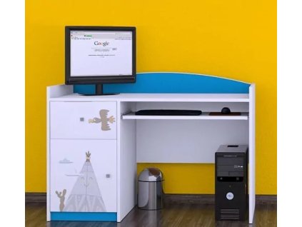 Psací stůl Happy B06 - poušť (Barva bílá)