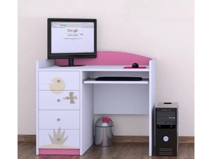 Psací stůl Happy B08 - poušť (Barva bílá)