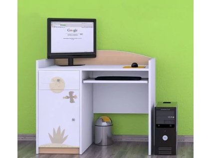Psací stůl Happy B09 - poušť (Barva bílá)