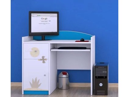 Psací stůl Happy B11 - poušť (Barva bílá)