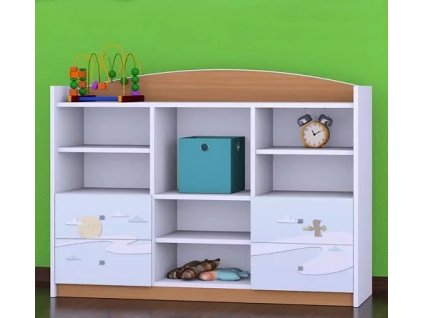 Regál Happy RN15 - poušť (Barva bílá)