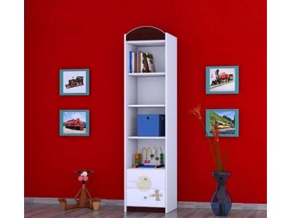 Regál Happy RW01 - poušť (Barva bílá)