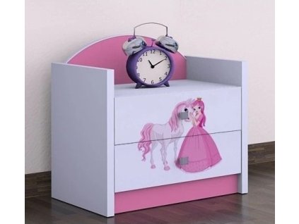 111562 1 nocni stolek happy princezna s konikem