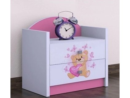 111613 4 nocni stolek happy zamilovany medvidek