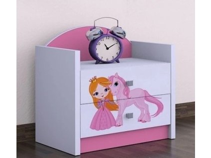 111643 6 nocni stolek happy princezna a jednorozec