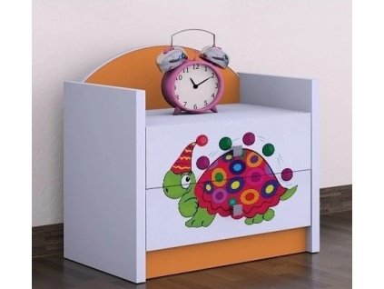 111628 nocni stolek happy barevny zelvik