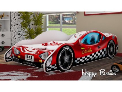Dětská postel auto - Zenith - červené 160/80