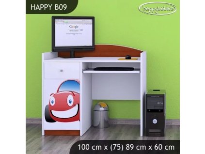 Psací stůl Happy B09 - auto (Barva bílá)