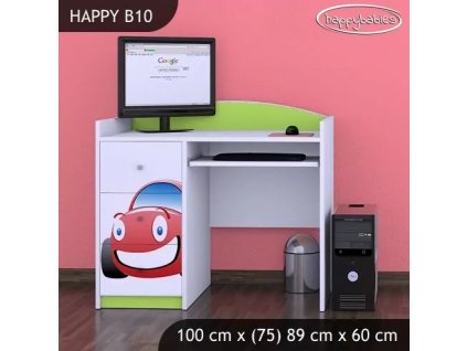 Psací stůl Happy B10 - auto (Barva bílá)