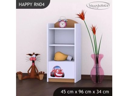 Regál Happy RN04 - auto (Barva bílá)