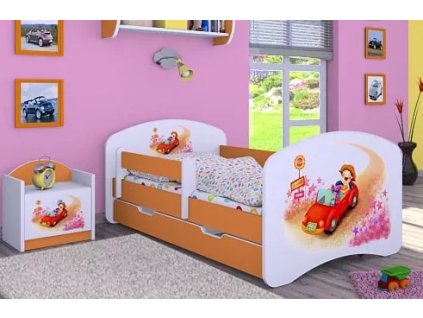 Dětská postel Happy Babies - zpívající auto (Barva bílá, Velikost spací plochy 140x70, Šuplík NE)