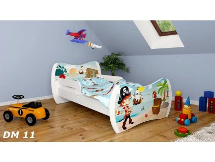 Dětská postel Dream - pirát (Velikost spací plochy 140x70, Šuplík NE)