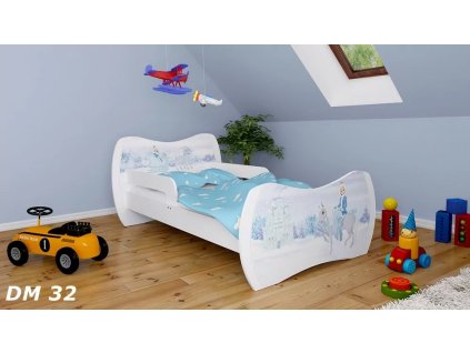 Dětská postel Dream - ledová královna (Velikost spací plochy 140x70, Šuplík NE)