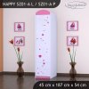 Skříň Happy SZ01 - čarodějka (Barva bílá, Otevírání dvířek pravé, Vnitřek skříně šatní tyč)