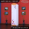 Skříň Happy SZ01 - delfín (Barva bílá, Otevírání dvířek pravé, Vnitřek skříně šatní tyč)