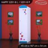 Skříň Happy SZ01 - delfín (Barva bílá, Otevírání dvířek pravé, Vnitřek skříně šatní tyč)