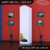 Skříň Happy SZ01 - bagr (Barva bílá, Otevírání dvířek pravé, Vnitřek skříně šatní tyč)