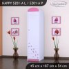 Skříň Happy SZ01 - bílá kočička (Barva bílá, Otevírání dvířek pravé, Vnitřek skříně šatní tyč)