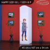 Skříň Happy SZ01 - princ a princezna (Barva bílá, Otevírání dvířek pravé, Vnitřek skříně šatní tyč)
