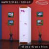 Skříň Happy SZ01 - medvídek s mašlí (Barva bílá, Otevírání dvířek pravé, Vnitřek skříně šatní tyč)