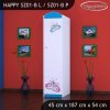 Skříň Happy SZ01 - motýlek (Barva bílá, Otevírání dvířek pravé, Vnitřek skříně šatní tyč)