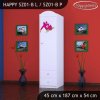 Skříň Happy SZ01 - žirafa (Barva bílá, Otevírání dvířek pravé, Vnitřek skříně šatní tyč)