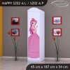 Skříň Happy SZ02 - princezna s koníkem (Barva bílá, Otevírání dvířek pravé, Vnitřek skříně šatní tyč)