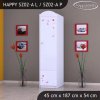 Skříň Happy SZ02 - medvídek s balónky (Barva bílá, Otevírání dvířek pravé, Vnitřek skříně šatní tyč)