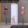 Skříň Happy SZ02 - safari (Barva bílá, Otevírání dvířek pravé, Vnitřek skříně šatní tyč)