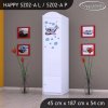Skříň Happy SZ02 - letadlo (Barva bílá, Otevírání dvířek pravé, Vnitřek skříně šatní tyč)