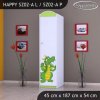 Skříň Happy SZ02 - drak (Barva bílá, Otevírání dvířek pravé, Vnitřek skříně šatní tyč)
